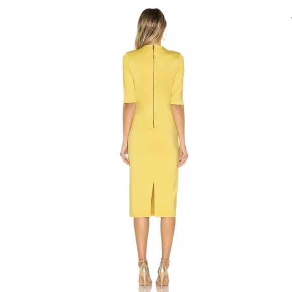 NWT Alice + Olivia Delora Fitted Mock Neck Dress - Picture 4 of 5